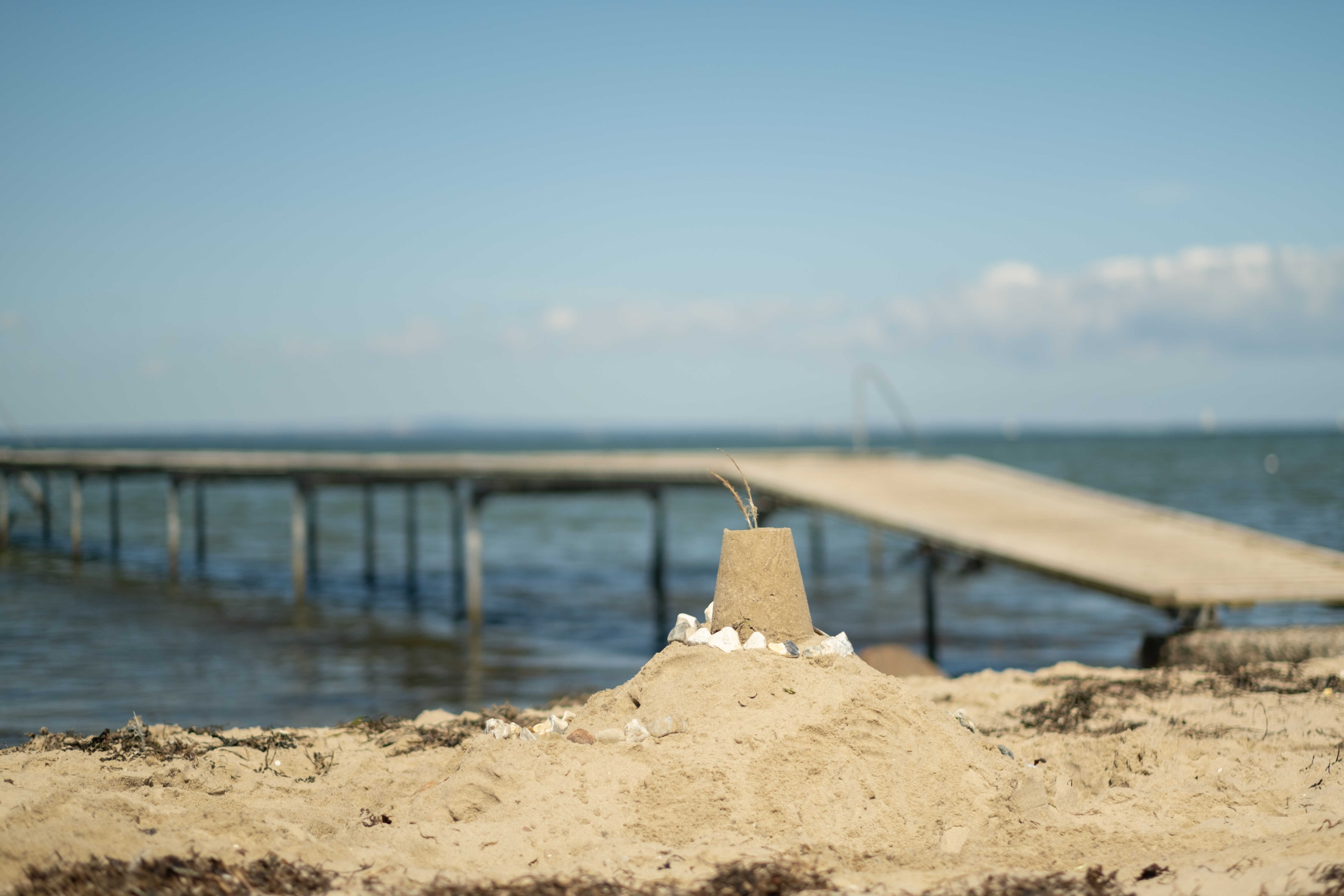 Der Strand in der Nähe von Luxusferienhaus Nr. 696.