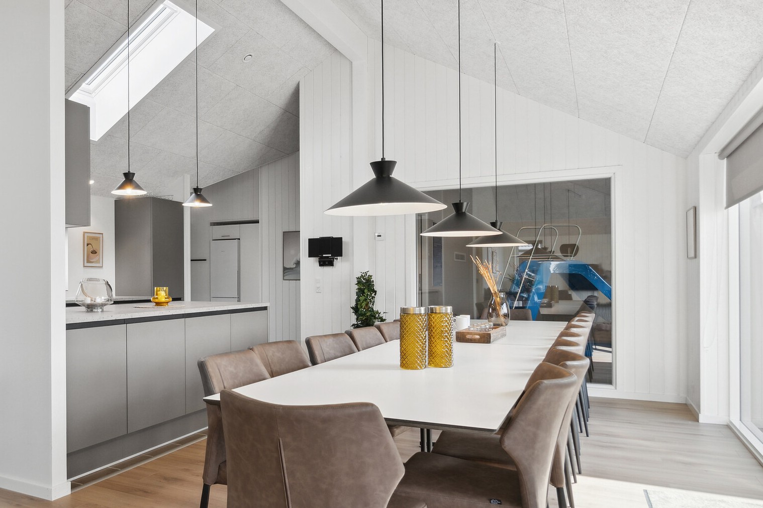 Das Luxusferienhaus Nr. 906 hat einen wunderschönen Aufenthaltsraum.