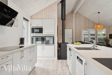 Die Küche im Luxusferienhaus Nr. 387 ist gut eingerichtet.