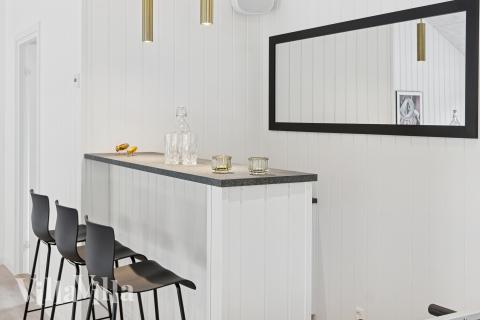 Das Ferienhaus 697 ist mit eigener Bar ausgestattet