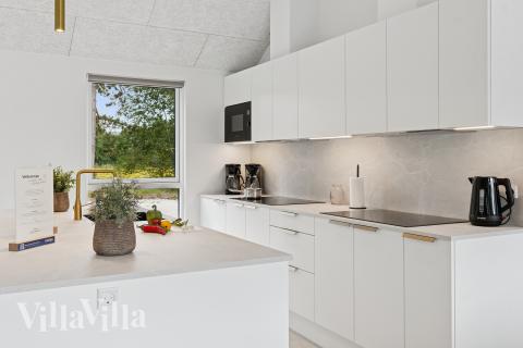 Die Küche im Luxusferienhaus Nr. 697 ist gut eingerichtet.