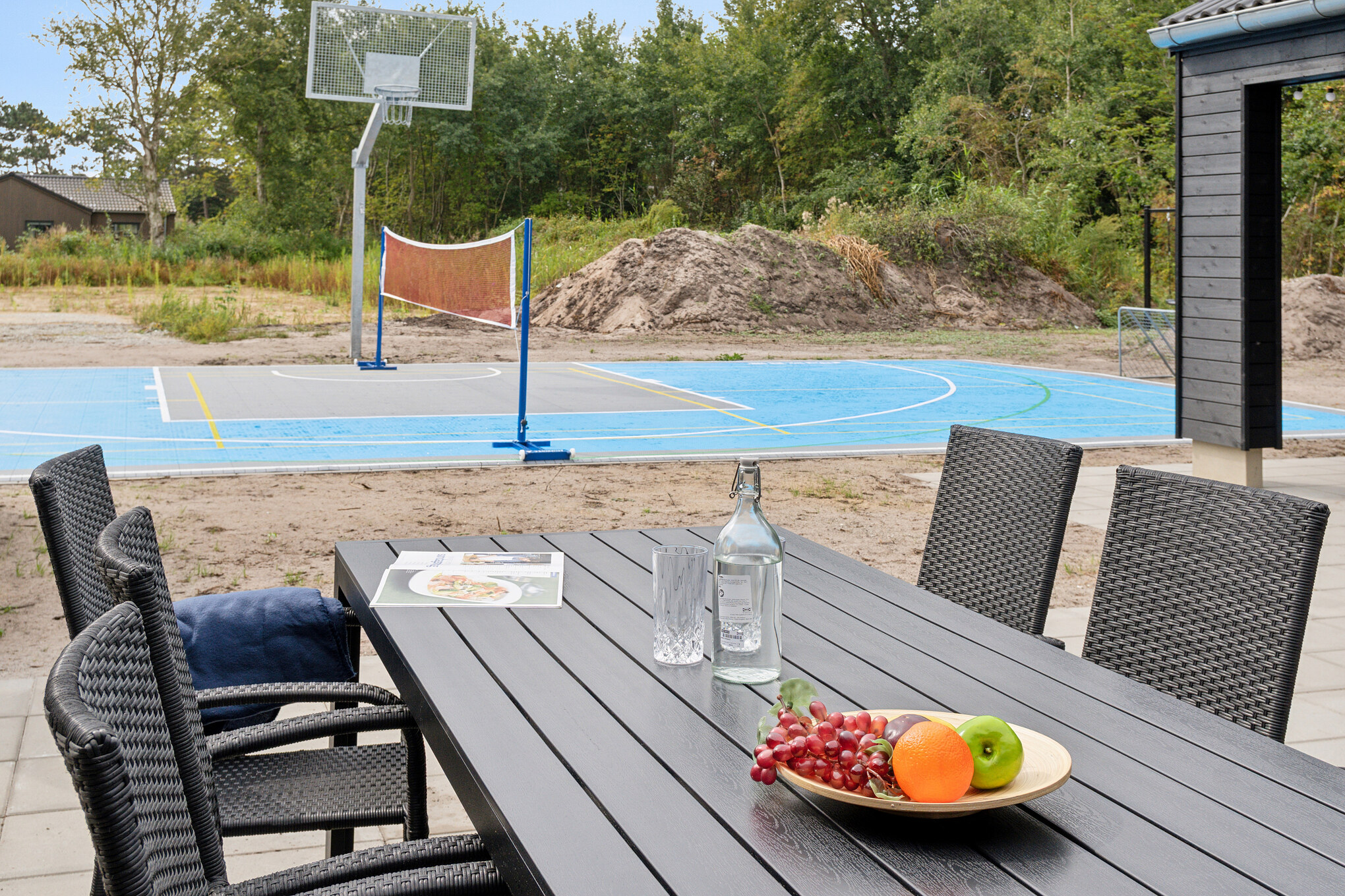 Das Luxusferienhaus Nr. 697 hat eine tolle Terrasse, die mit hochwertigen Gartenmöbeln für 20 Personen ausgestattet ist.