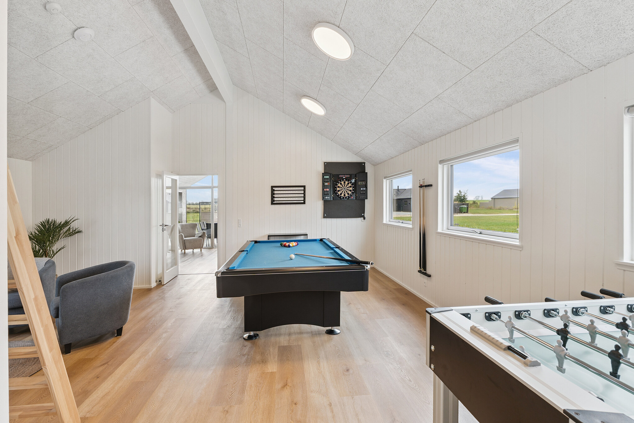 Veranstaltet ein Turnier im Aktivitätsraum, wenn ihr das Ferienhaus Nr. 665 in Fünen und seine Inseln besucht.