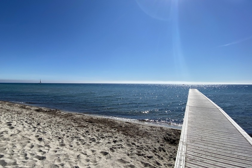Der Strand in der Nähe von Luxusferienhaus Nr. 664.