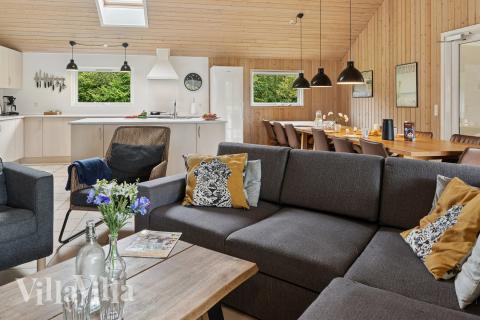 Die Couchecke im Luxusferienhaus Nr. 222 in Lolland/Falster/Mön.