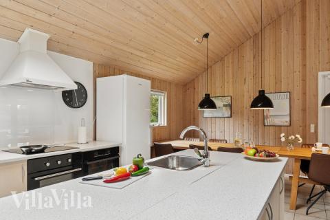 Die Küche im Luxusferienhaus Nr. 222 ist gut eingerichtet.