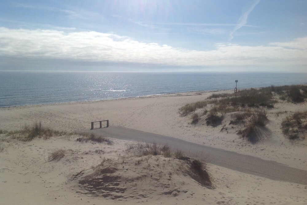 Der Strand in der Nähe von Luxusferienhaus Nr. 222.