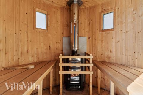 Das Luxusferienhaus Nr. 925 ist unter anderem mit einer schönen Sauna ausgestattet.