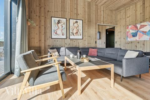 Die Couchecke im Luxusferienhaus Nr. 925 in Limfjord.