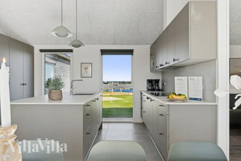 Die Küche im Luxusferienhaus Nr. 673 ist gut eingerichtet.