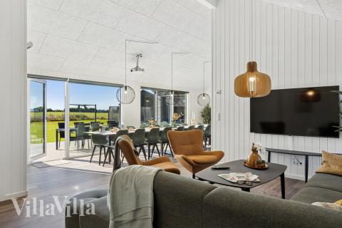 In der Sofalandschaft des Ferienhauses Nr. 673 kann man es richtig gemütlich machen.