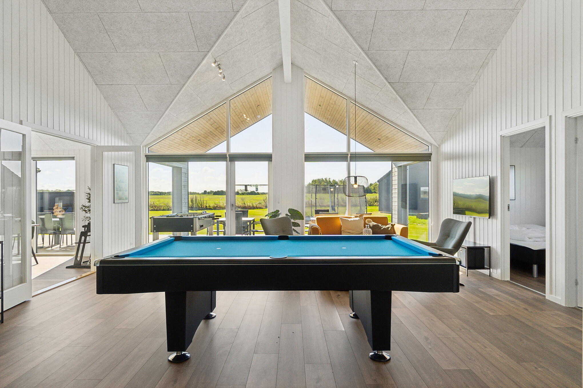 Veranstaltet ein Turnier im Aktivitätsraum, wenn ihr das Ferienhaus Nr. 673 in Fünen und seine Inseln besucht.