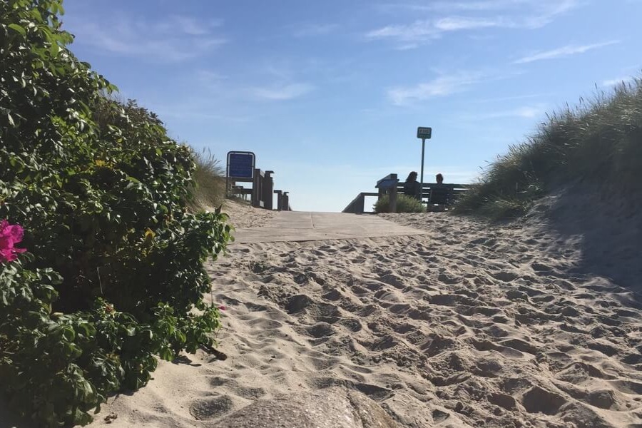 Der herrliche Strand in der Nähe von Luxusferienhaus Nr. 441 bei Ostjütland.