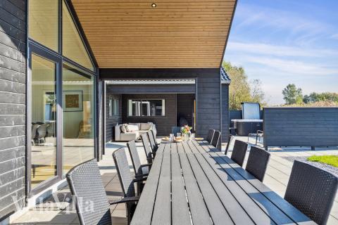 Große Terrasse am Luxusferienhaus Nr. 617 in Fünen und seine Inseln.