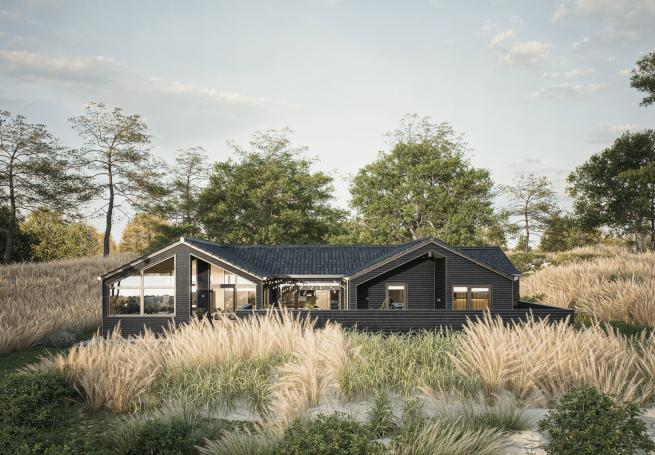 Diese schicke Haus mit Whirlpool Nr. 931 mit Platz für 14 Personen liegt in Ostjütland