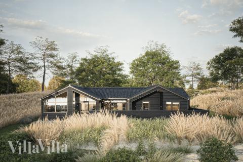 Diese schicke Haus mit Whirlpool Nr. 931 mit Platz für 14 Personen liegt in Ostjütland