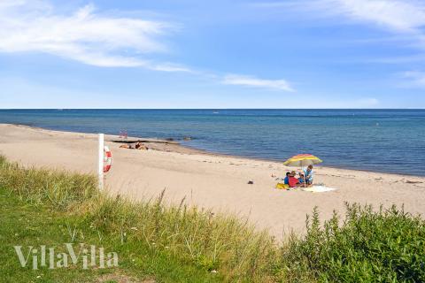 Der Strand in der Nähe von Luxusferienhaus Nr. 919.