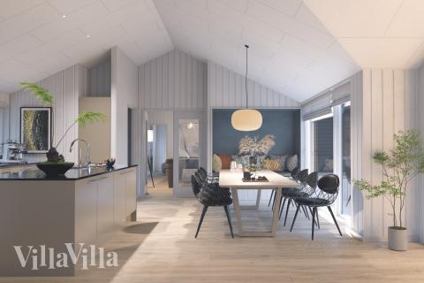 Das Luxusferienhaus Nr. 919 hat einen wunderschönen Aufenthaltsraum.