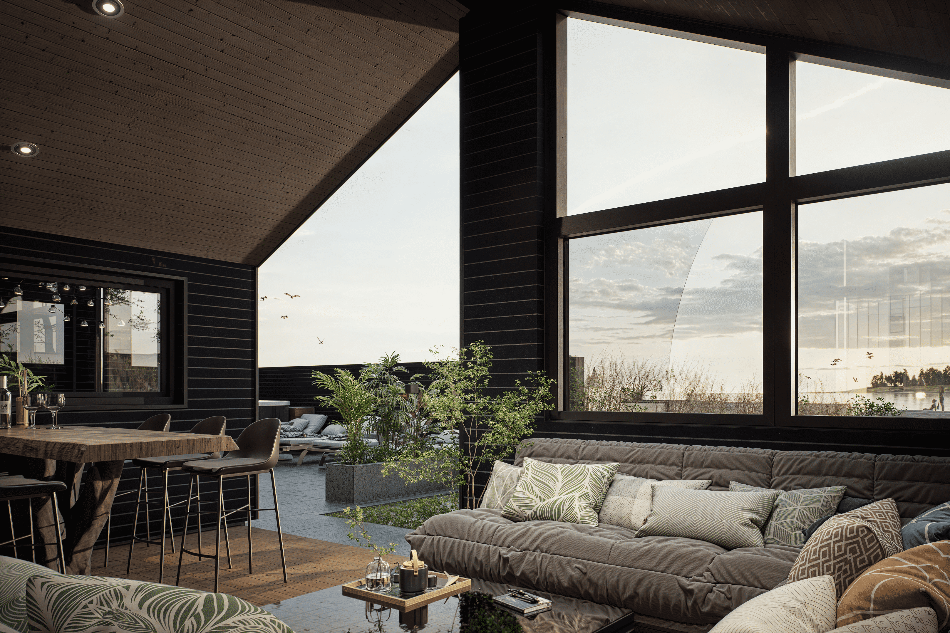 Das Luxusferienhaus Nr. 919 hat eine tolle Terrasse, die mit hochwertigen Gartenmöbeln für 12 Personen ausgestattet ist.