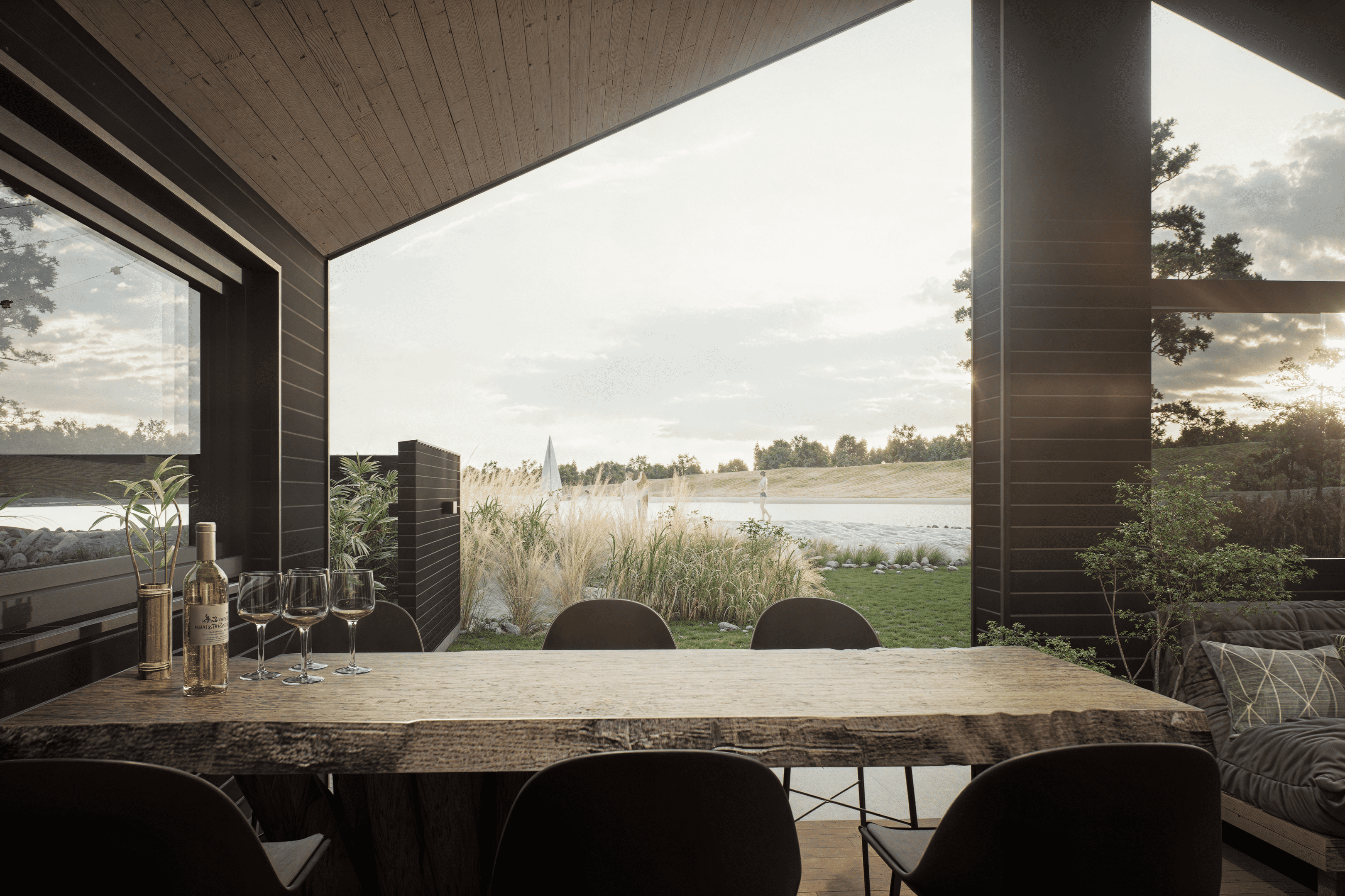 Das Ferienhaus 919 ist mit eigener Bar ausgestattet