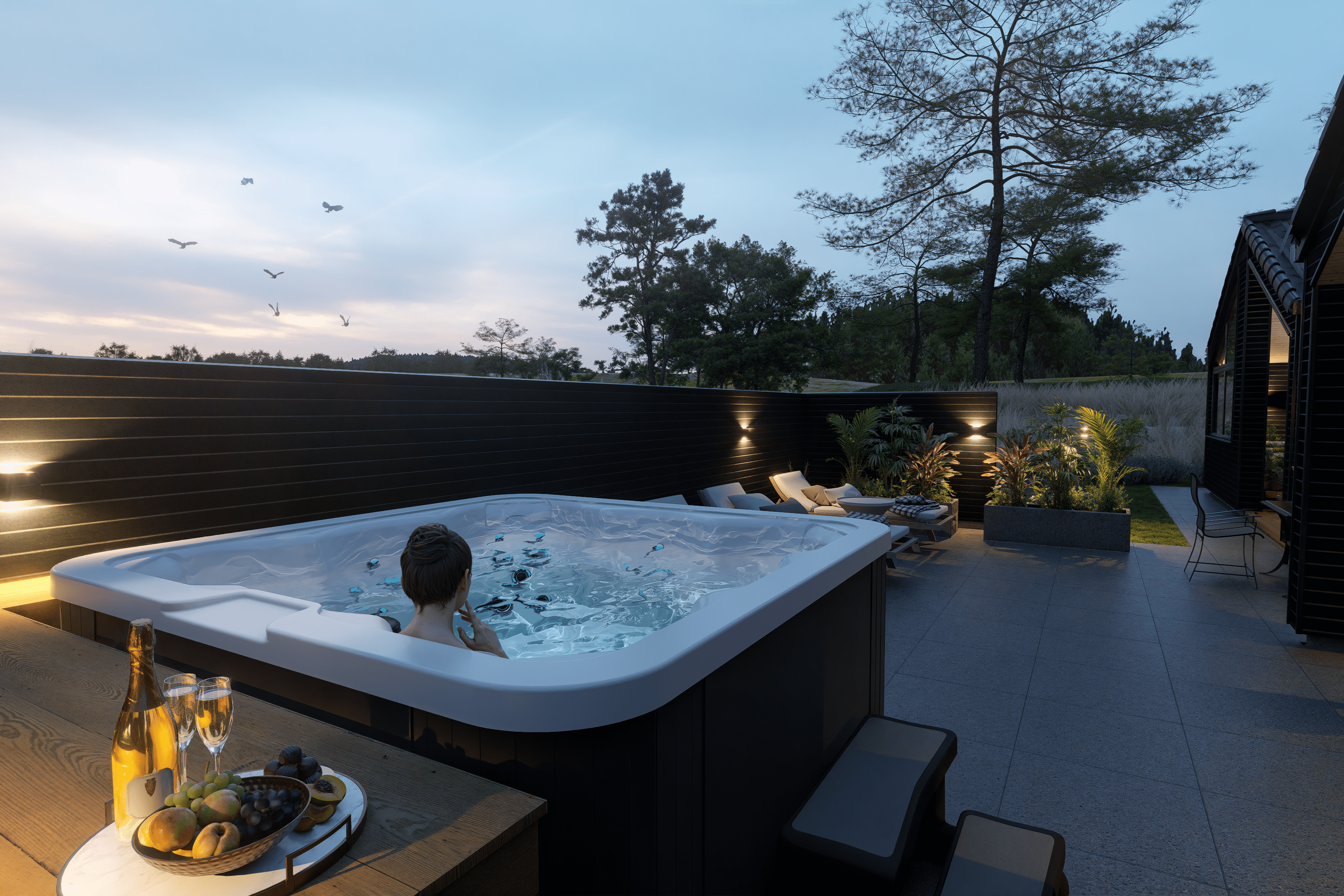 Im Luxusferienhaus Nr. 919 gibt es einen Whirlpool und 6 Schlafzimmer.