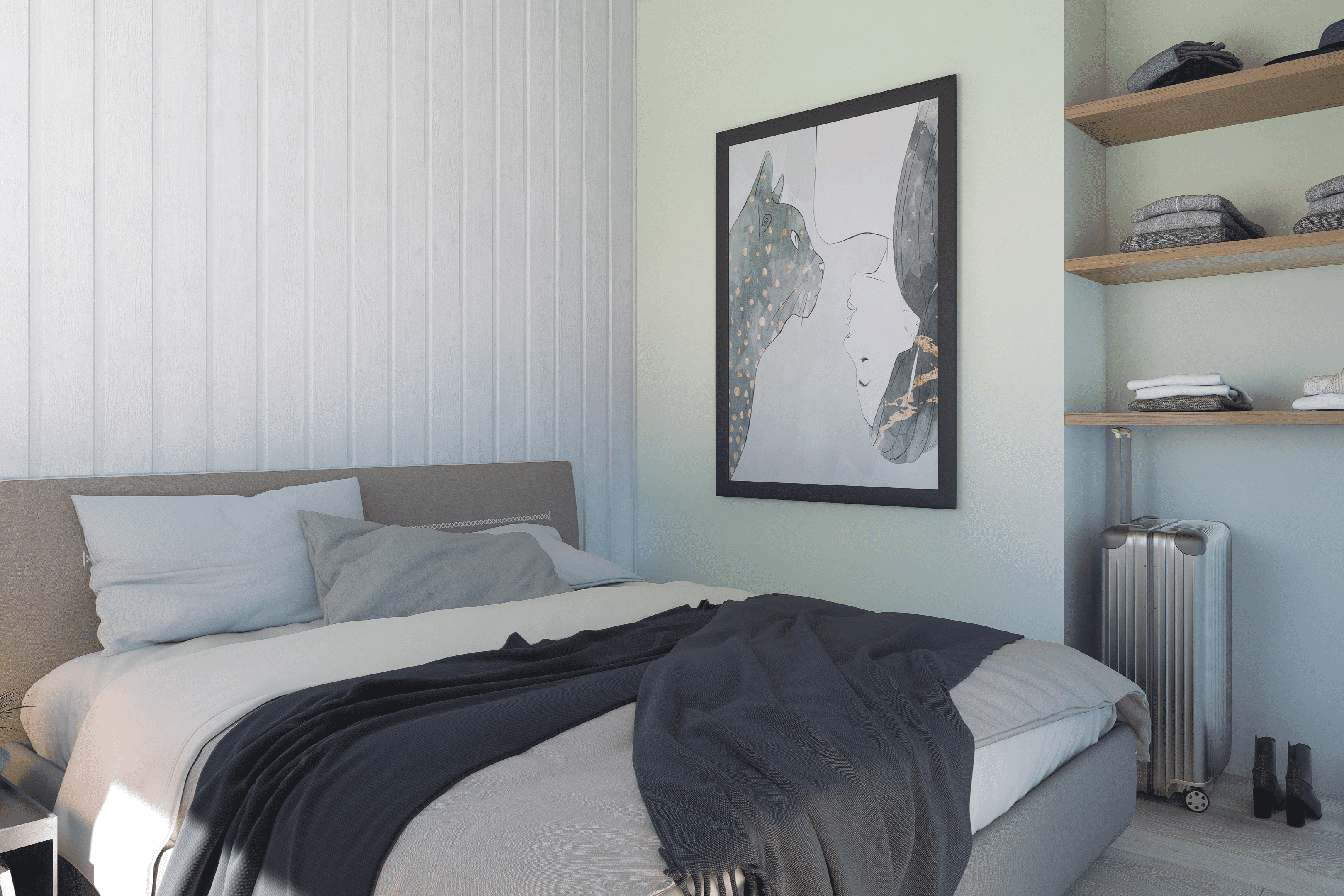 Eines der 6 Schlafzimmer im Luxusferienhaus Nr. 919