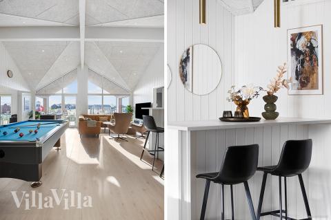 Neben den vielen schönen Stunden, die man im Poolbereich des Hauses verbringen kann, bietet das Luxusferienhaus 901 auch Spielevergnügen bei Billard/Tischtennis und Darts