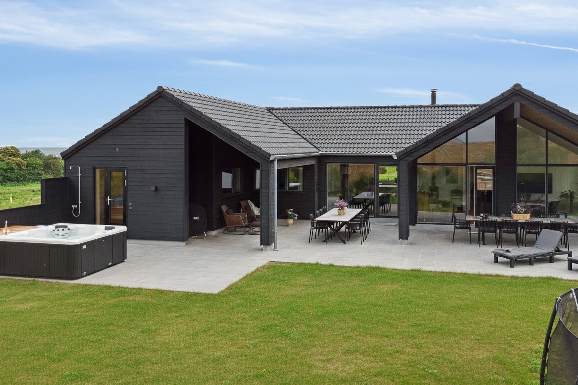 Dieses schöne Poolhaus Nr. 668 mit Platz für 16 Personen liegt in Fünen und seine Inseln