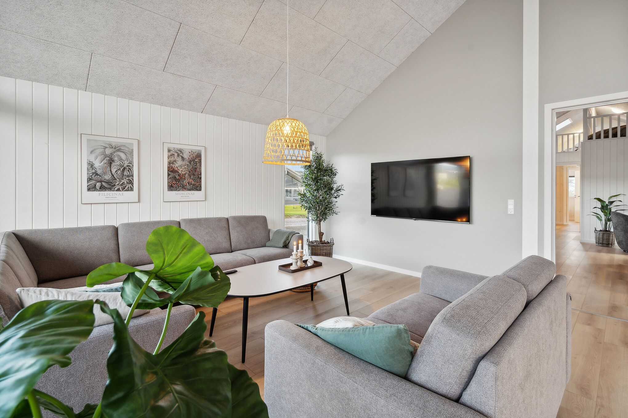 Die Couchecke im Luxusferienhaus Nr. 912 in Lolland/Falster/Mön.