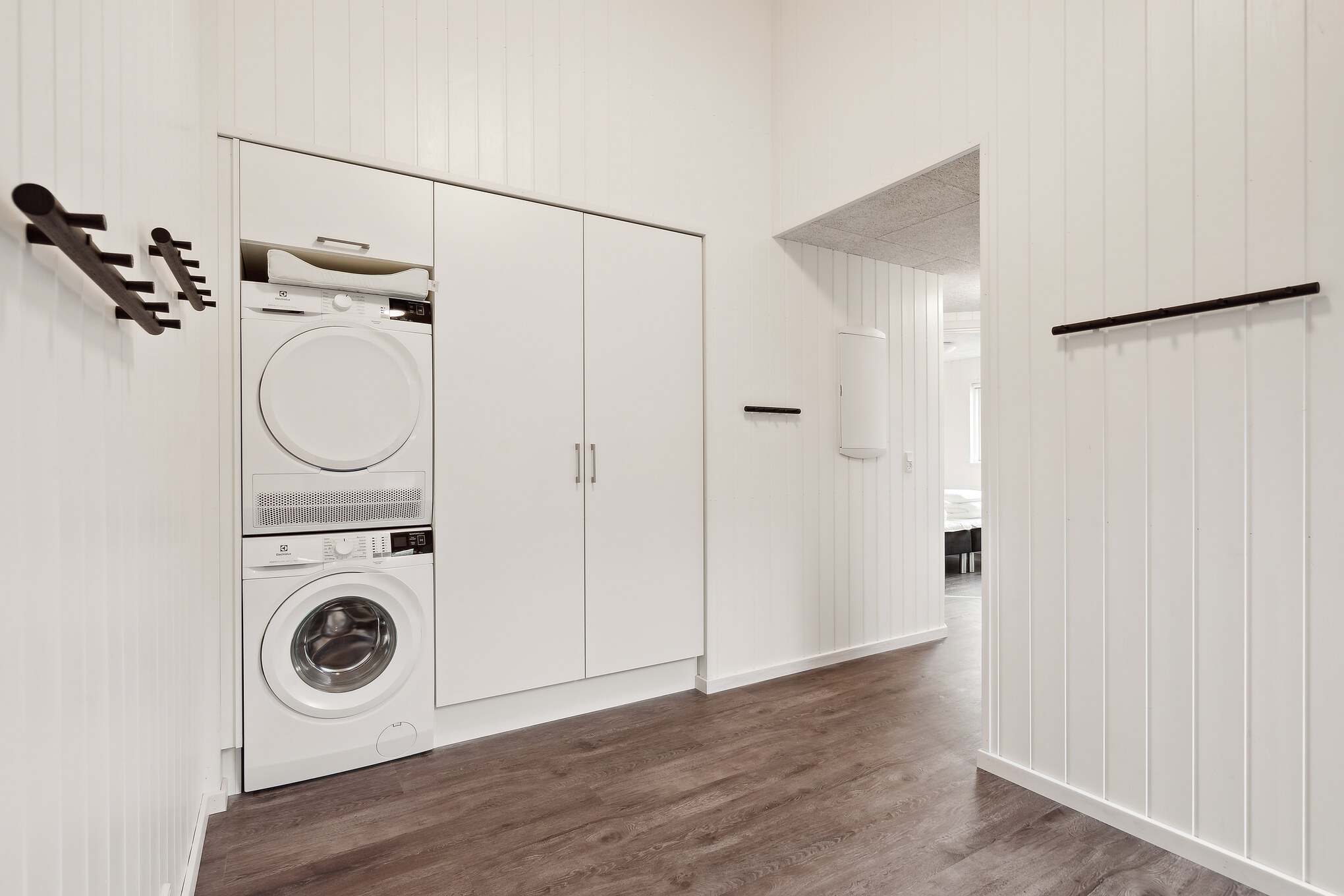 Der geräumige Eingangsbereich im Luxusferienhaus Nr. 918 in Westjütland