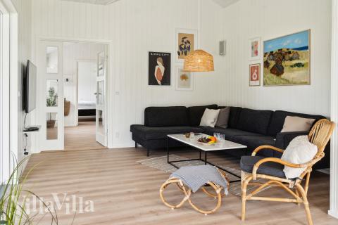 Die Couchecke im Luxusferienhaus Nr. 935 in Nordseeland.