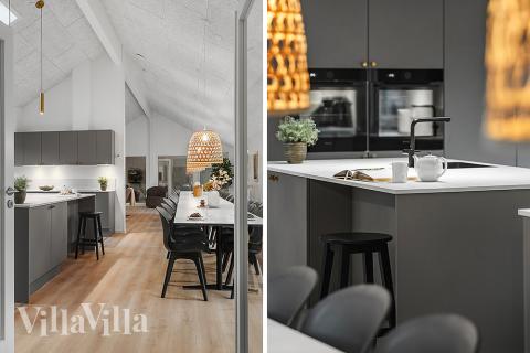 Die Küche in dem Luxusferienhaus Nr. 905 ist so gut ausgestattet, dass man problemlos Mahlzeiten für 30 Personen zubereiten kann.