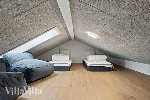 Einige der 20 Schlafgelegenheiten befinden sich im Luxusferienhaus Nr. 903 auf dem ausgebauten Dachboden