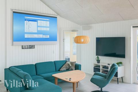 Die Couchecke im Luxusferienhaus Nr. 403 in Lolland/Falster/Mön.