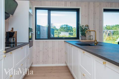 Die Küche im Luxusferienhaus Nr. 938 ist gut eingerichtet.