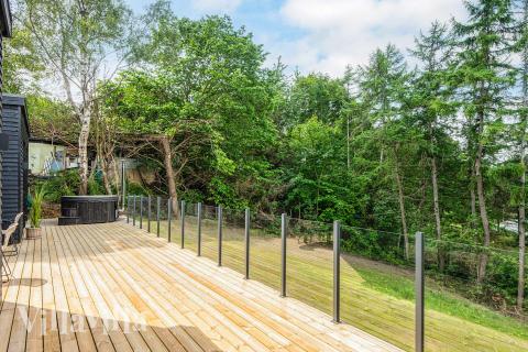 Große Terrasse am Luxusferienhaus Nr. 940 in Ostjütland.