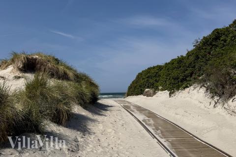 Der Strand in der Nähe von Luxusferienhaus Nr. 923.