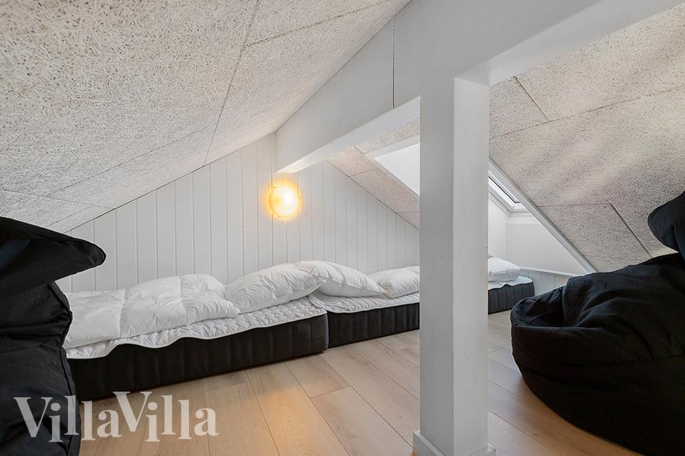 Einige der 20 Schlafgelegenheiten befinden sich im Luxusferienhaus Nr. 808 auf dem ausgebauten Dachboden