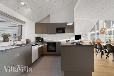 Die Küche im Luxusferienhaus Nr. 802 ist gut eingerichtet.