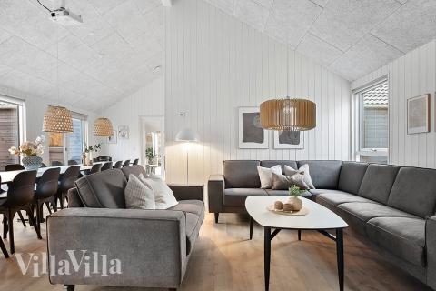 Die Couchecke im Luxusferienhaus Nr. 911 in Lolland/Falster/Mön.