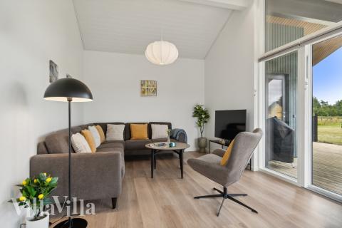 Die Couchecke im Luxusferienhaus Nr. 927 in Bornholm.