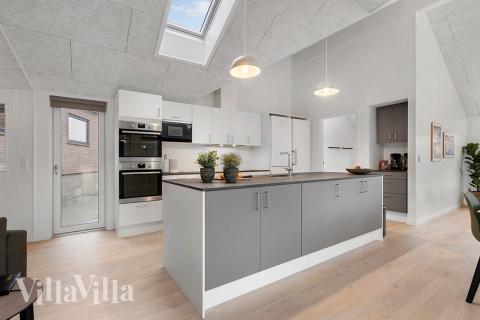 Die Küche im Luxusferienhaus Nr. 900 ist gut eingerichtet.