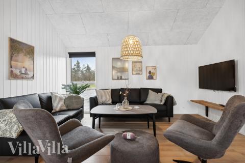 Die Couchecke im Luxusferienhaus Nr. 933 in Lolland/Falster/Mön.