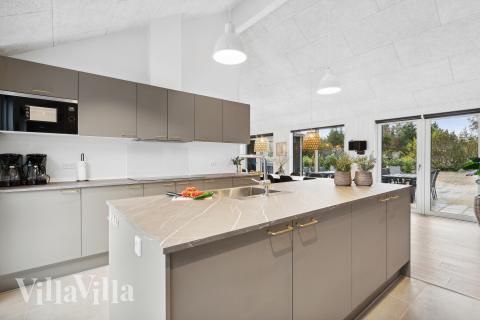 Die Küche im Luxusferienhaus Nr. 933 ist gut eingerichtet.