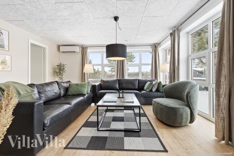 In der Sofalandschaft des Ferienhauses Nr. 926 kann man es richtig gemütlich machen.