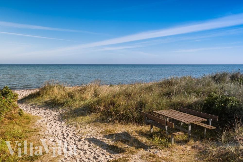 Der Strand in der Nähe von Luxusferienhaus Nr. 938.