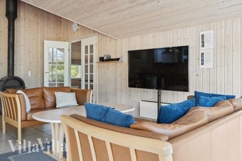 Die Couchecke im Luxusferienhaus Nr. 159 in Lolland/Falster/Mön.