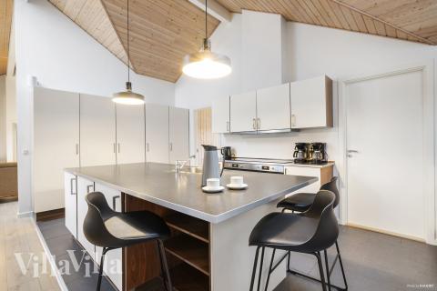 Die Küche im Luxusferienhaus Nr. 196 ist gut eingerichtet.