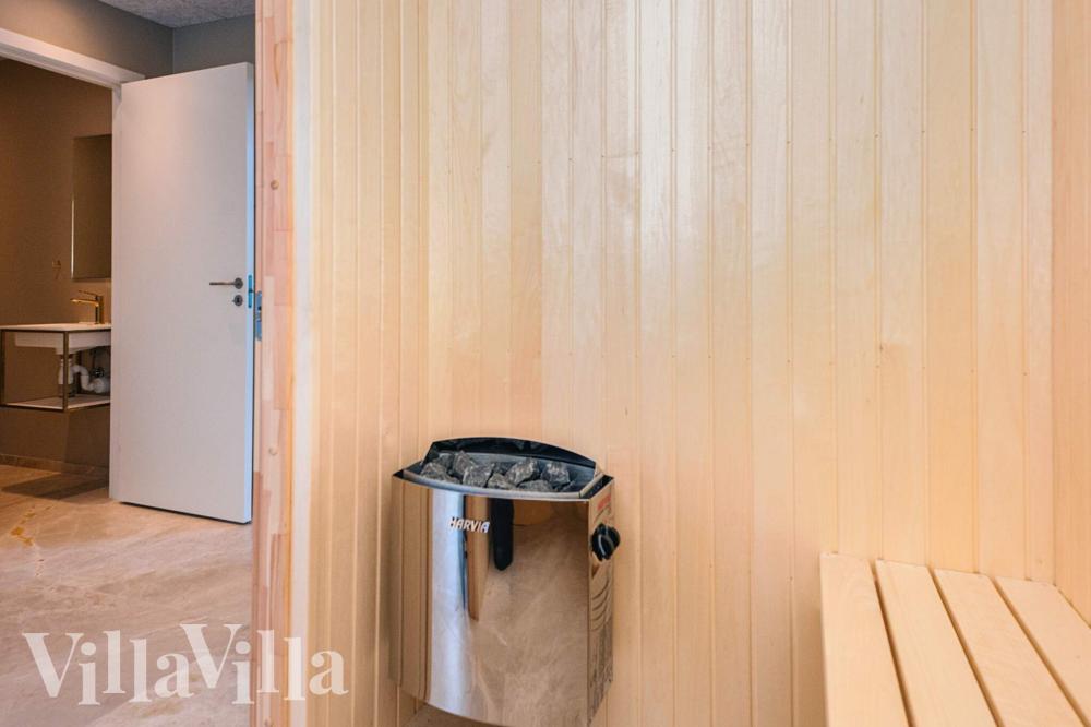 Das Luxusferienhaus Nr. 941 ist unter anderem mit einer schönen Sauna ausgestattet.