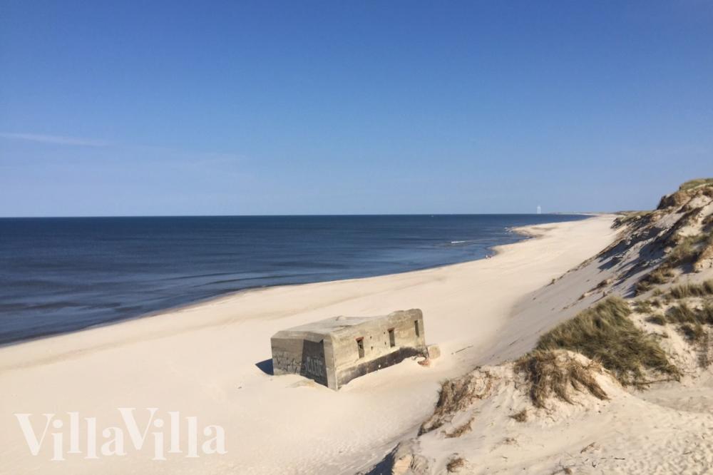 Der Strand in der Nähe von Luxusferienhaus Nr. 929.